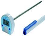 The thermometer measures temperature over the range of -49.9 stainless steel probe. These to +199.9 C with a resolution of 0.1 C or thermometers measure over the range of -49.9 to +149.9 C with a 0.