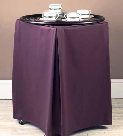 with your table skirting including beverage