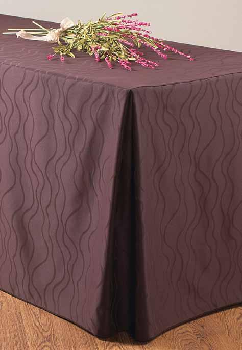 fitted sets A fitted set is a table skirt and topper sewn together, providing an attractive table cover without the use of clips,