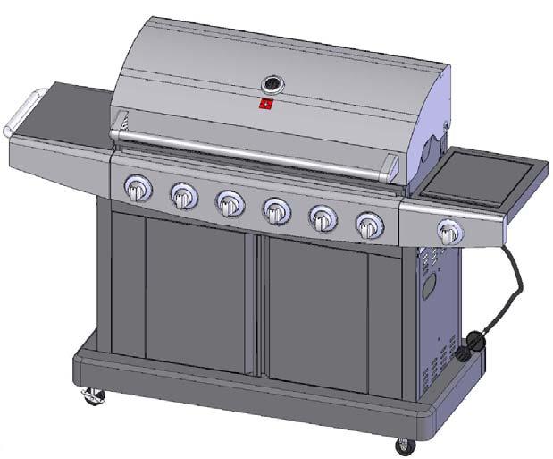 Fully Assembled View Left side Right side Operating Your Grill CAUTION: Use only the regulator provided. If a replacement is necessary, call our customer service center.