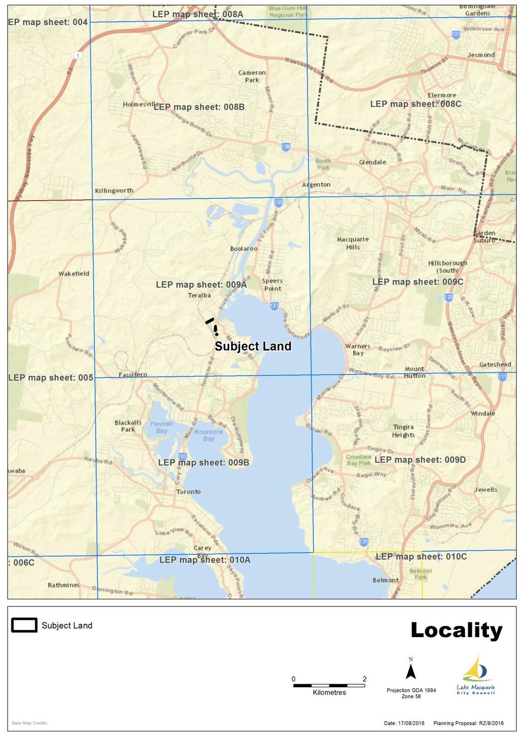 Map 1 Locality Planning