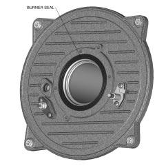 e) Fit replacement burner, taking care not to damage the insulation, and ensure burner is correctly located by lining up the locating tab. f) Fit new gasket; refer to Figure 43.