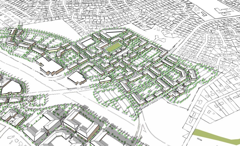 Neighborhood Core Example Concept FUTURE LAND USE: