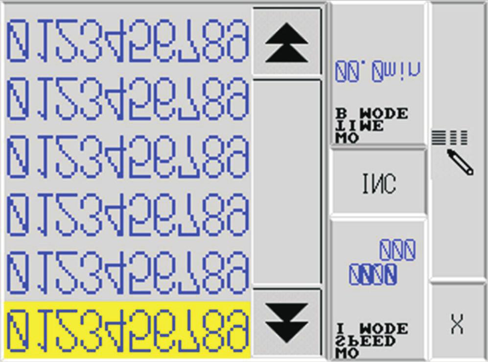 If the plate parameters are not correct, press to access to the plate parameters screen. When the correct plate with the correct parameters is selected, press to turn back to the main screen.