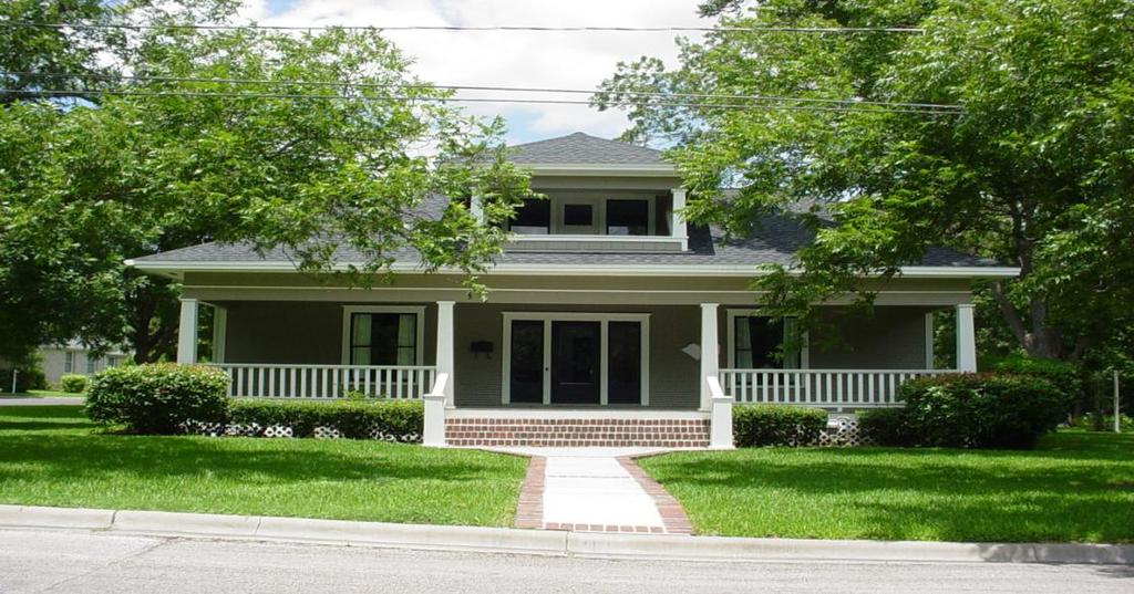 The style incorporates a visible sturdy structure with clean lines and natural materials. Craftsman houses include those that came from mail-order house catalogs, such as Sears.