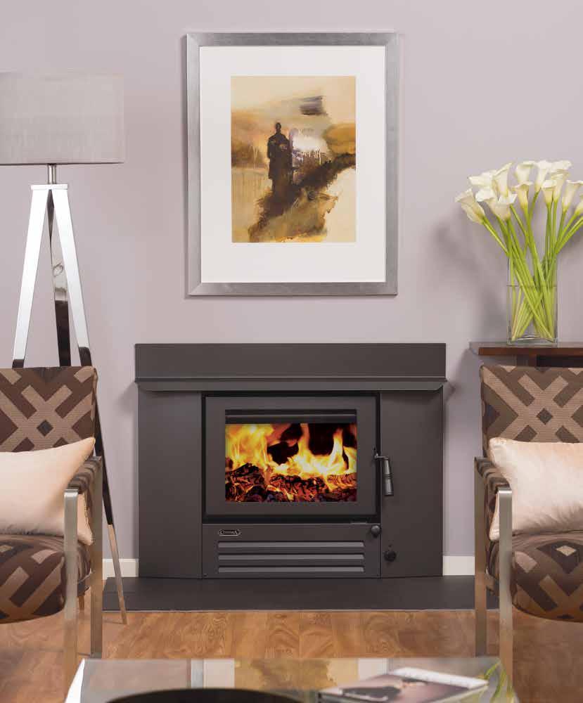66% 1.2g/kg SETTLER I500 The Settler I500 is a stylish heater that heats up to 22 squares* and will enhance any fireplace.