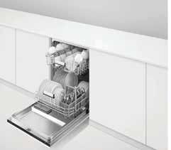 FISHER AND PAYKEL 600mm integrated dishwasher Integrated dishwasher door will be finished to complement your selected kitchen cabinetry completing the aesthetically
