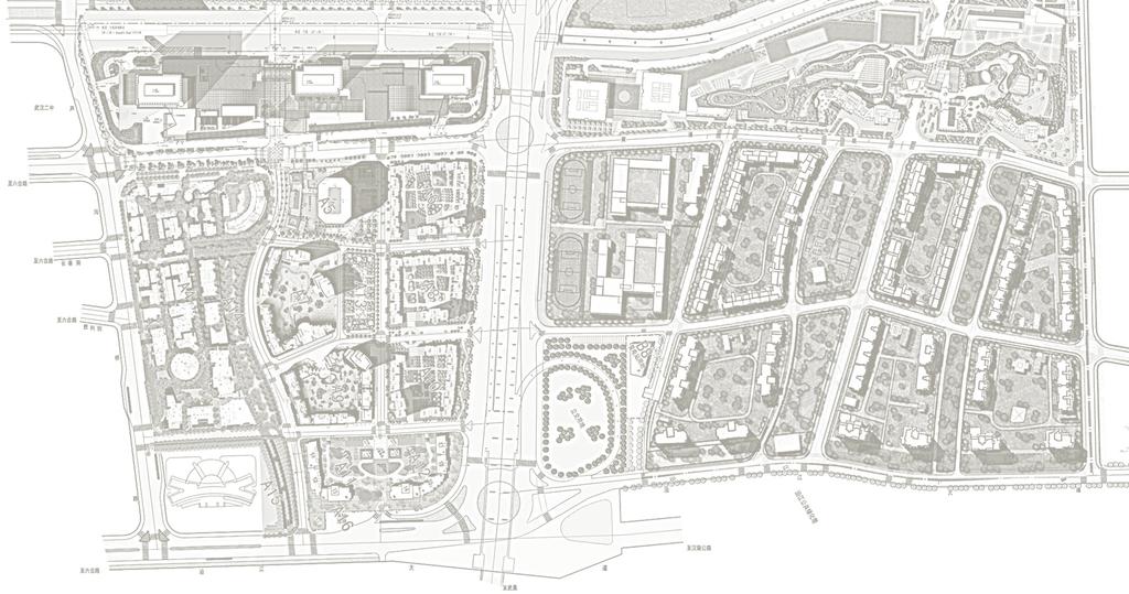 Creating High Quality Public Spaces Creating layers of new public spaces: including 12 pedestrian friendly streets, 9 featured plazas, and 9 public parks connecting to the Yangtze River Park system