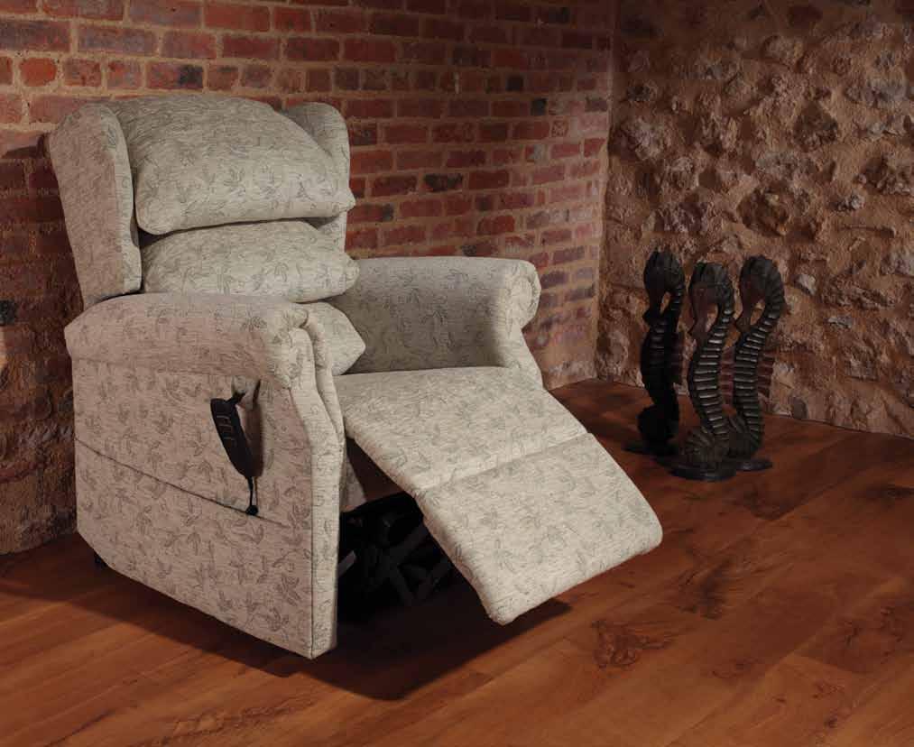 Ideal for small rooms or where space is at a premium Walden Comfort and luxury where space is restricted Attention to detail and a clever wallhugger design ensures the Walden Riser Recliner brings a