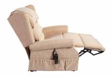 Dual-motor Riser Recliners available from stock in all these fabrics: Brisa Coffee Bean Oyster Oyster Rose Multi-functional Dual-motor Small Medium Large 2-seater sofa Seat height 45.7cm / 18 50.