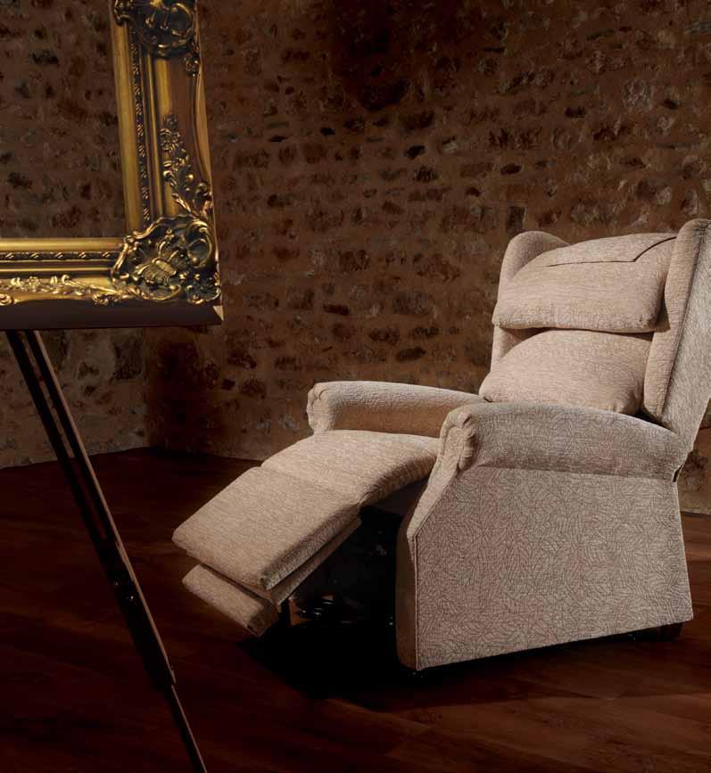 Ambassador The ultimate in Riser Recliner comfort and quality Comfort has never looked so good For many, sitting down is anything but relaxing.