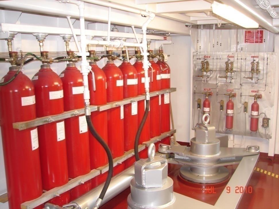 Servicing Qualifications Coast Guard has no Fire Suppression System