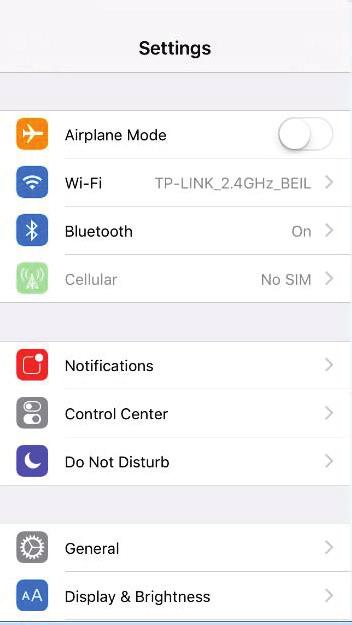 Go to Settings > Wi-Fi menu on your