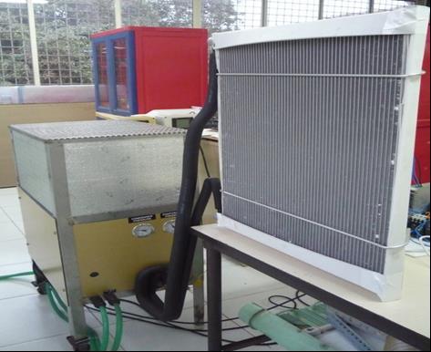 3. CHAPTER 3 DESIGN PARAMETERS 3.1. Construction of MCHX The micro-channel heat exchanger is used as an evaporator. There is a condenser unit nearby with a modified design as discussed further.