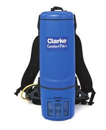 Vacuum & Canister Vacuums Comfort Pak One of the newest members of Clarke s soft floor line is the Comfort Pak backpack vacuum.