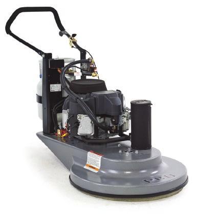motor that drives a consistent 1,500 rpm s to maintain a wet-look shine on finished floors.