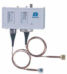 Pressure Controls Dual Function Ranco dual pressure controls combine the functions of a single high-pressure limit control and a single low-pressure control in one unit with a single pole, single