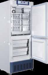 Upright Laboratory Fridge and Freezer Combinations (+4 C and -40 C) HYCD-282 282 Litre Fridge/Freezer with Solid Door Temp.