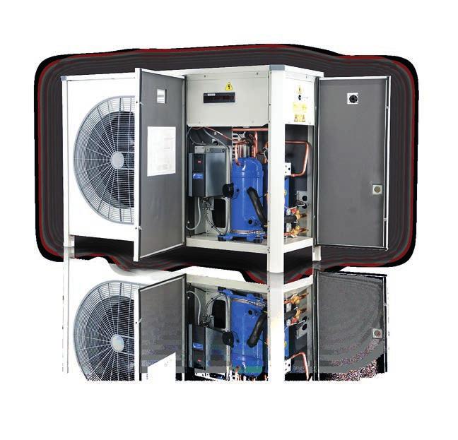 Best with stepless modulation reduces energy by up to 30% Quick and safe installation and service Preset parameters and Modbus communication makes start-up and maintenance of the condensing unit