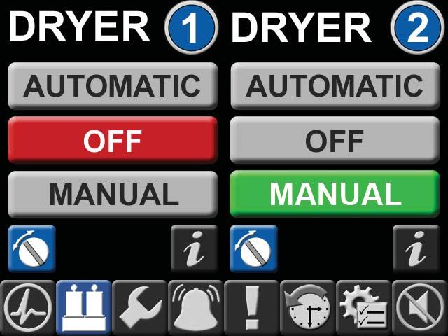 Reset Button Figure 3.6 Main Screen - Reset Button Figure 3.5 Unit Screen - Automatic Mode Slowly open the inlet isolation valve on one of the dryers.