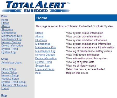 Appendix D: TotalAlert Embedded Control System D.7.7 Network Setup This Network Setup page (Figure D.33) is used to configure the facility network information and e-mail server configuration.