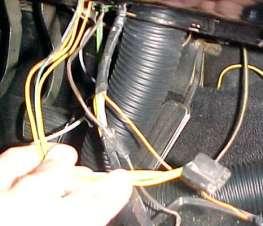 Cut brown wire and attach a Male Spade connector. This is the power wire for the a/c unit.