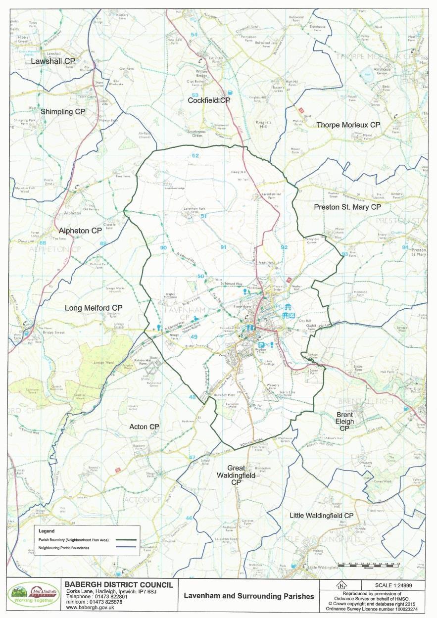 Context Local Planning Authority: Babergh District Parish: Lavenham Inception: October 2012 Neighbourhood Area Designation: Sept 2013 Pre Submission consultation: Aug Sept