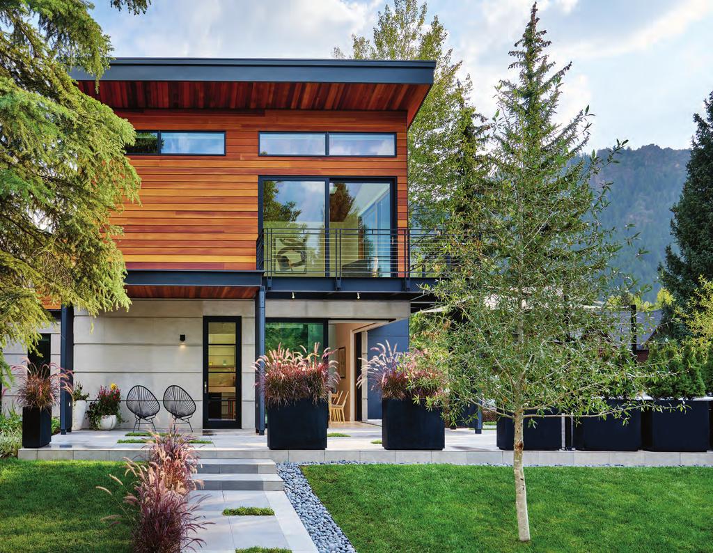 MOUNTAIN MUSE A WHIMSICAL ASPEN HOME CONNECTS TO ITS SURROUNDINGS WITH NATURAL HUES AND MODERN FORMS.