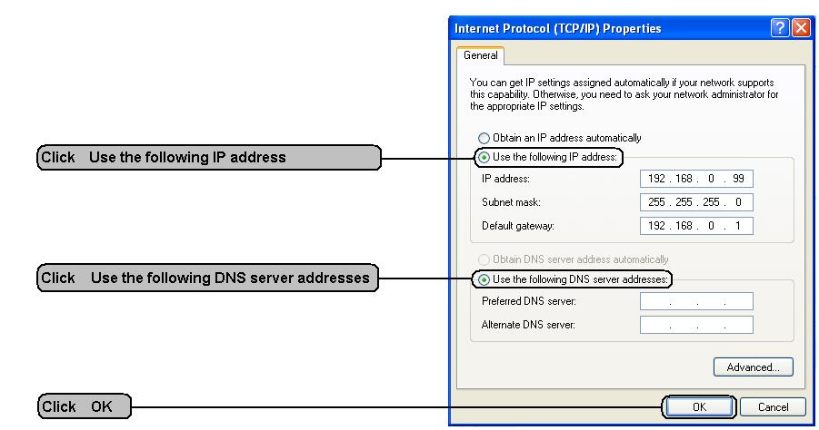 If the IP address of the customer is not in the same net segment as the above