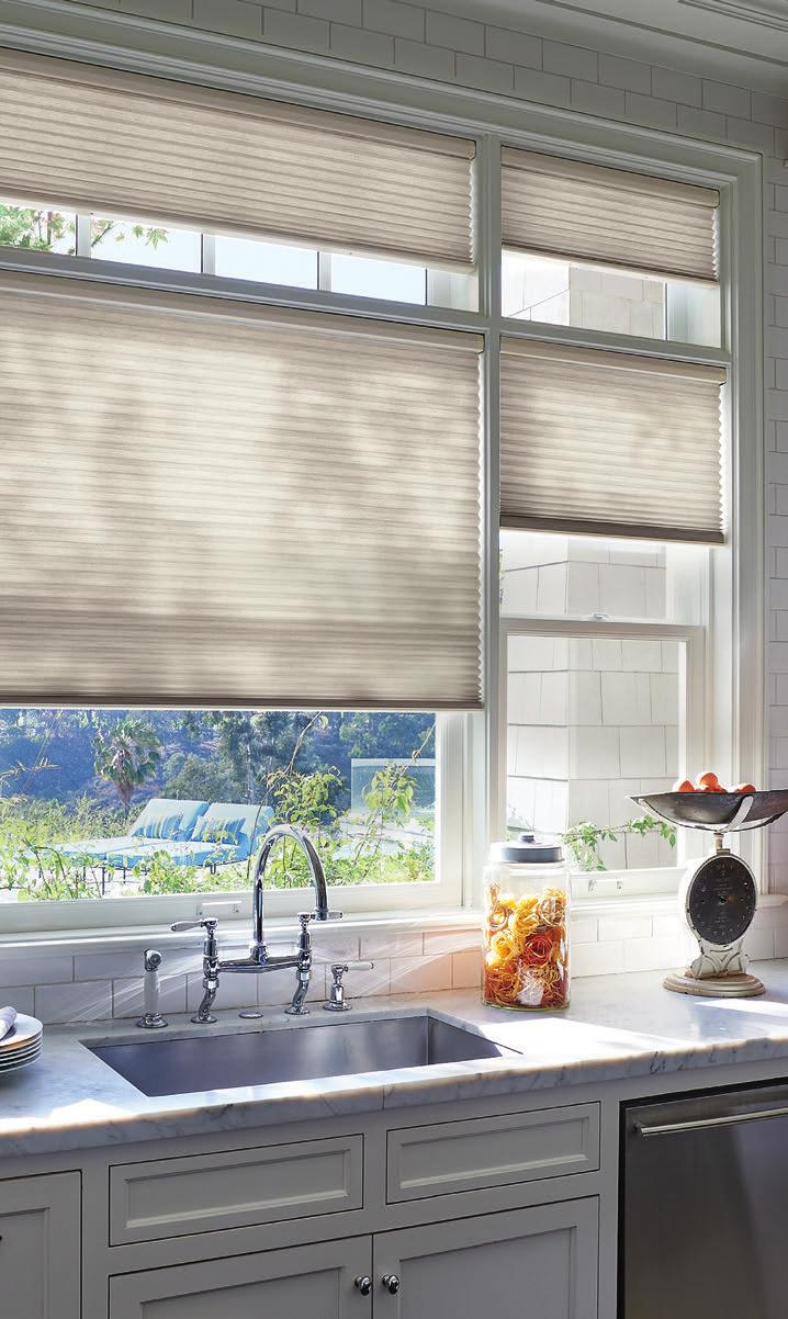 DEALER BENEFITS If your customer is interested in honeycomb shades, start the sales process with Duette Architella honeycomb shades.