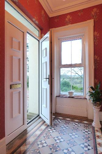Entrance Porch: With upvc