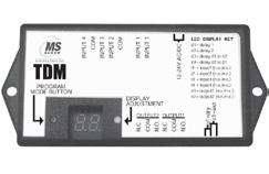 UNIVERSAL TIME DELAY MODULE TDM PRODUCT DESCRIPTION The TDM is a multipurpose micro-processor based timing module that can be used for a variety of applications.