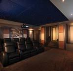 The home theatre (Station Earth) features surround sound and a large picture screen for a true cinema