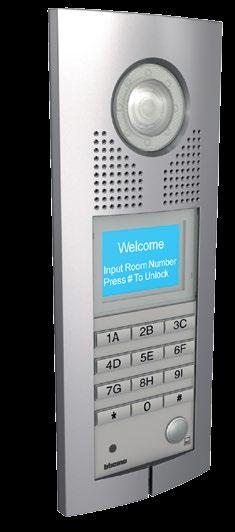 MAIN FEATURES OF THE ENTRANCE PANEL: - All door entry functions, including monitoring, call, conversation, unlock, etc.