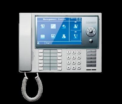 7 colour monitor MAIN FEATURES OF THE PORTER SWITCHBOARD: - 7 LCD colour monitor - Icon menu with simple, intuitive interface - Table-top installation - Full door entry functions with entrance