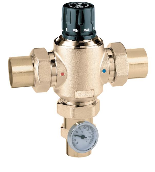 The 3 and 3 series thermostatic mixing valves are SSE 7 approved for point of distribution and are designed specifically for systems requiring high flow rates and precise, stable temperature control.
