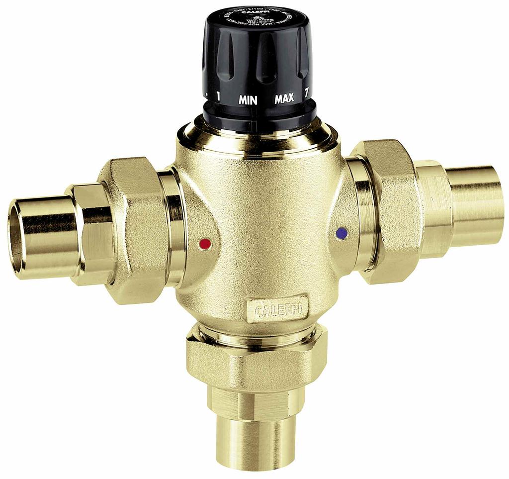 Thermostatic mixing valves with replaceable cartridge for centralized systems series REGISTERED BS EN ISO 9: Cert. n FM UNI EN ISO 9: Cert.