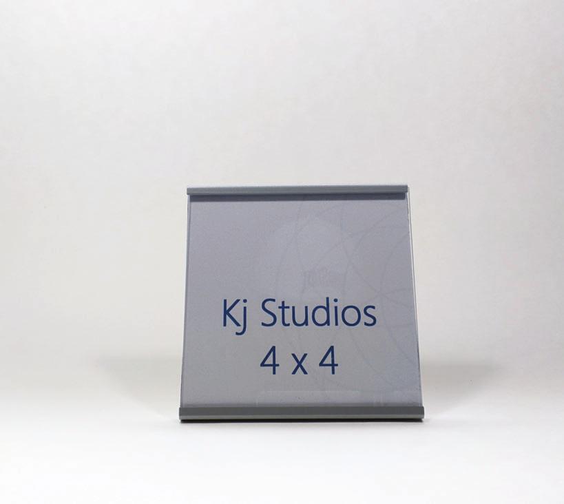 Namecard KJ-1410 This 4 h x 4 w Namecard sign/work station identification is versatile and handsome.