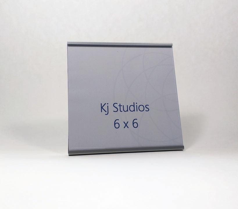 Namecard KJ-1411 This 6 h x 6 w square Namecard format sign is a nice compliment to our 4 h x 4 w