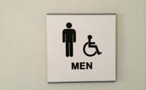 KJ-1602 Restroom Men s / Wheelchair ADA - 