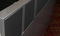 KJ-BR-TTN 2 x 2 Tile bracket slides over a tile and under a top cap in a frame and tile systems furniture panel.