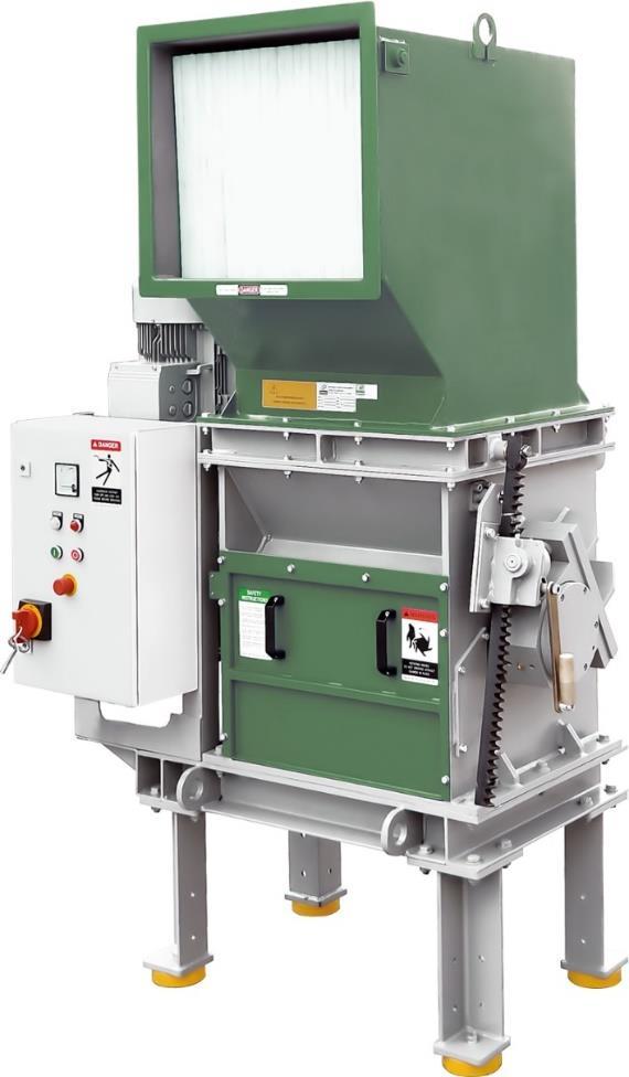 L Series Single Shaft Shredder The T Series shredders are single shaft shredders with a tangential in feed to eliminate the need for a hydraulic feeding system.