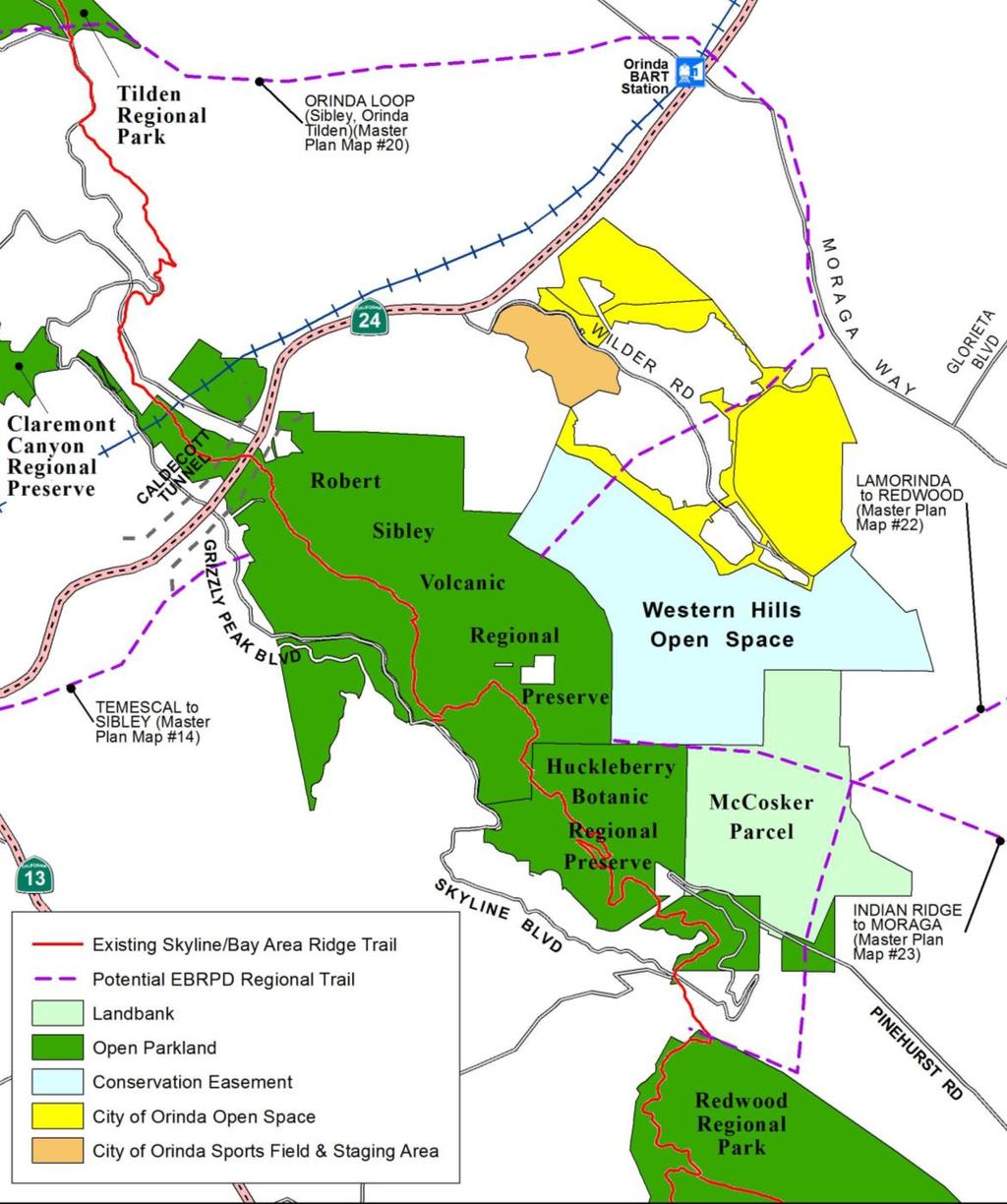 LUPA Study Area Wilder Development 660-acre - Robert Sibley Volcanic Regional Preserve Sibley Regional Preserve
