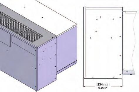 Two sets of air baffles are included with each unit to accommodate most installation requirements. Other air baffle kits are available from the factory (unique for applications).