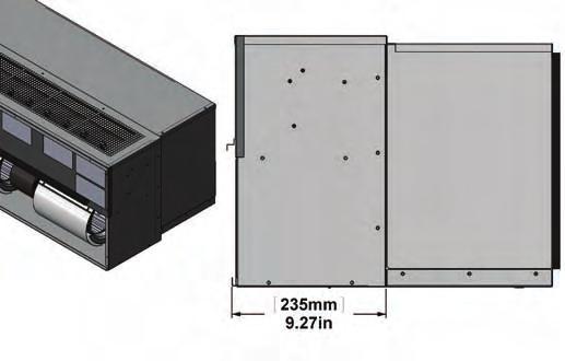 In addition, we stock an optional condenser-side air baffle kit for chassis installation in deeper than standard walls. The weather angles are fixed and need no adjustment. 2.