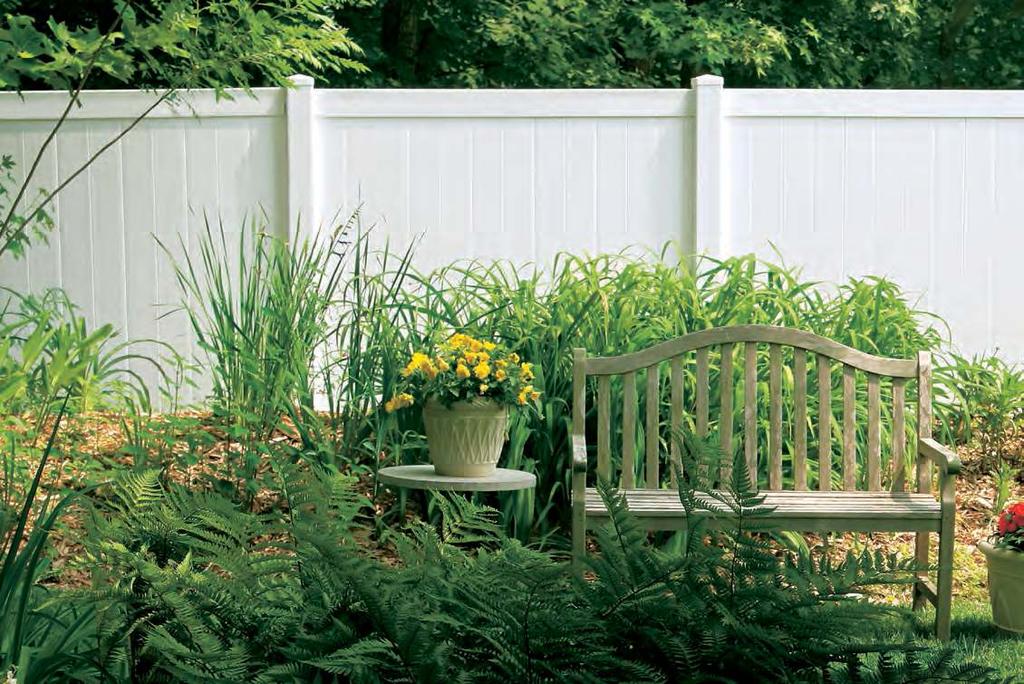 Pre-fabricated Solid Privacy CLASSIC Ply Gem Classic Privacy Fence is the easiest