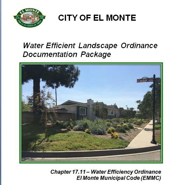Review Process Continued 3) Submitting the Water Efficient Landscape Documentation Package The project applicant shall submit the package to the Planning Division for initial review: a.