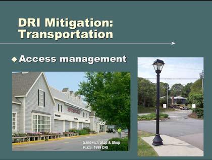 Examples of mitigation for access and egress changes to improve traffic