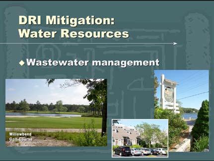 DRI mitigation for the Willowbend Golf Course expansion in Mashpee included connecting the neighboring Cotuit Bay