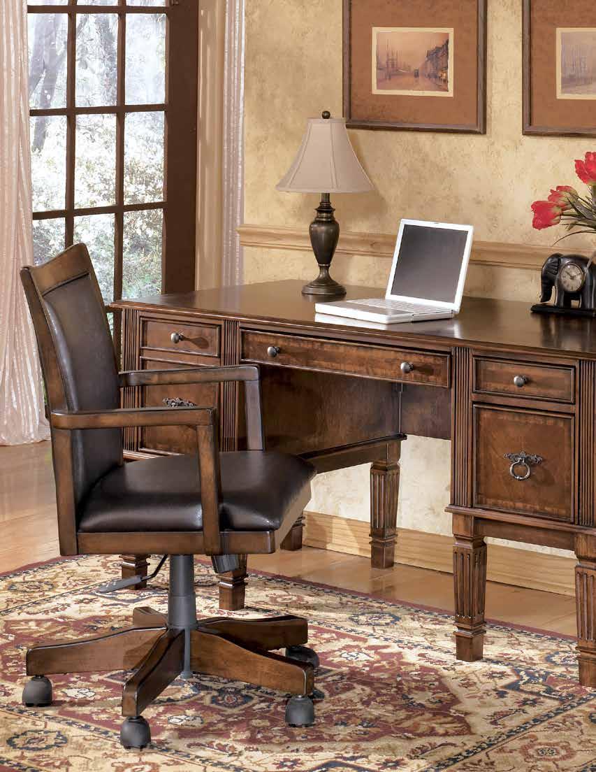HAMLYN With rich traditional style infused with a European flair, the sophisticated elegance of the Hamlyn home office collection is sure to enhance the beauty of any home office decor.